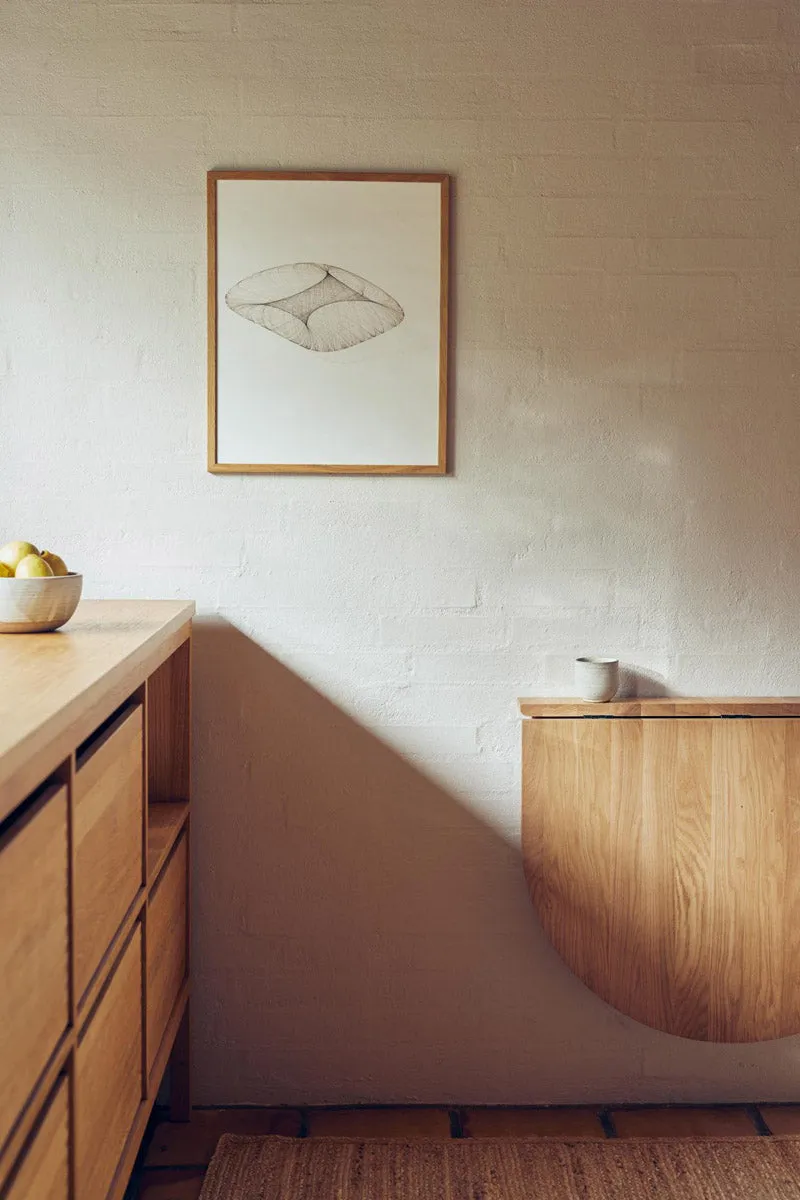 Trefoil Folding Wall Table