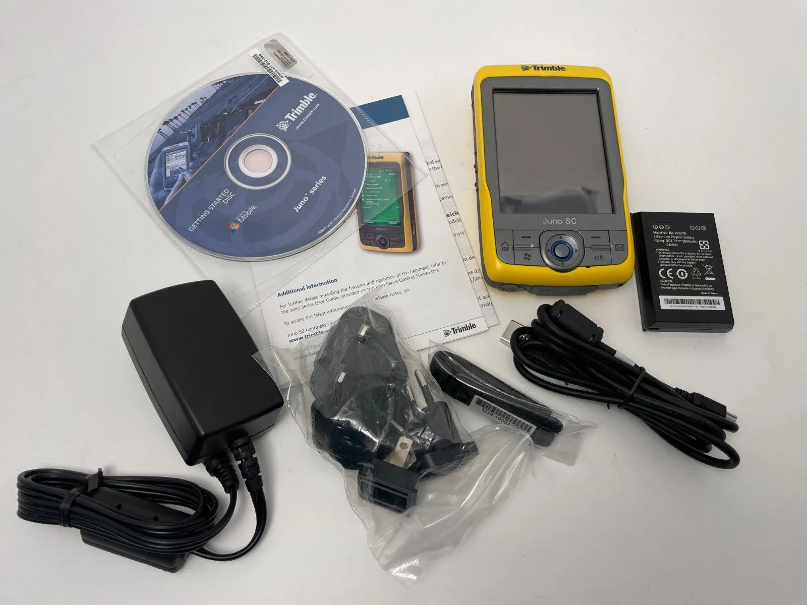 Trimble Juno SC Handheld 3.5' Mapping Data Collector GPS WM 6.1 BT 66401-00