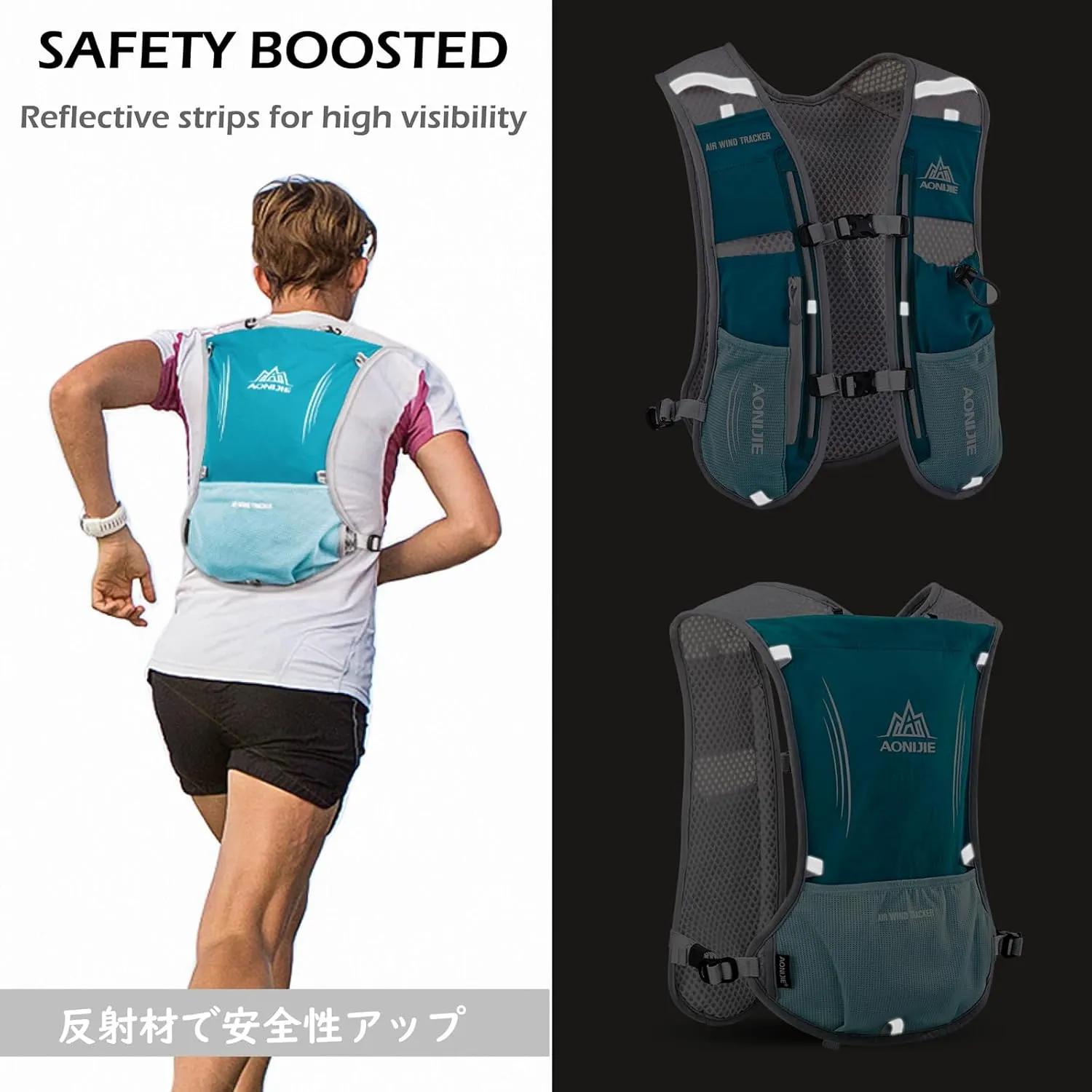 TRIWONDER Running Hydration Vest Water Pack Backpack for Women Men 5.5L 5L Runner Trail Race Marathon Cycling Hiking Jogging