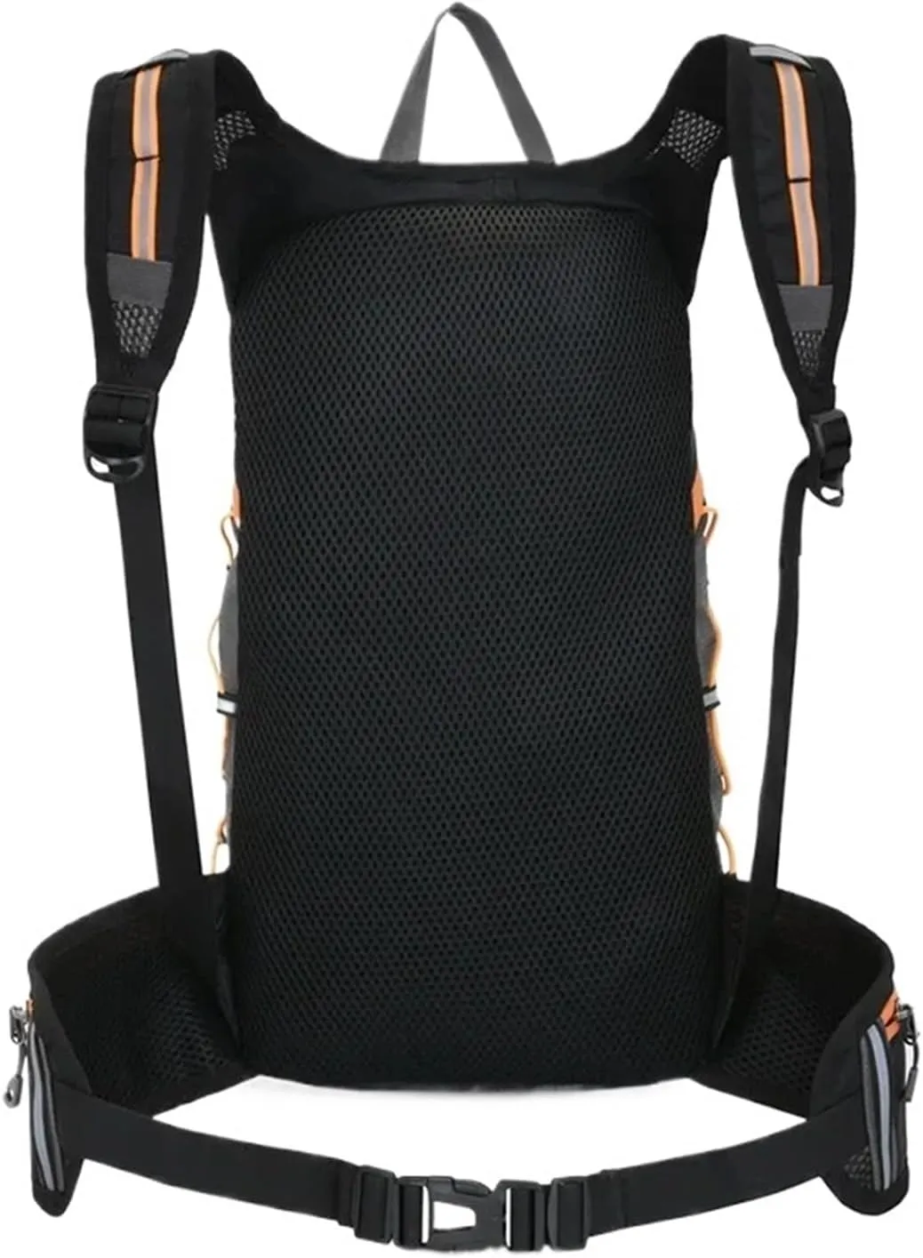 Ultralight Camping Backpack Outdoor Sports Bags Mountain Pocket Hiking Rucksack Daypack Traveling Cotton Canvas Bag(Black 10L)