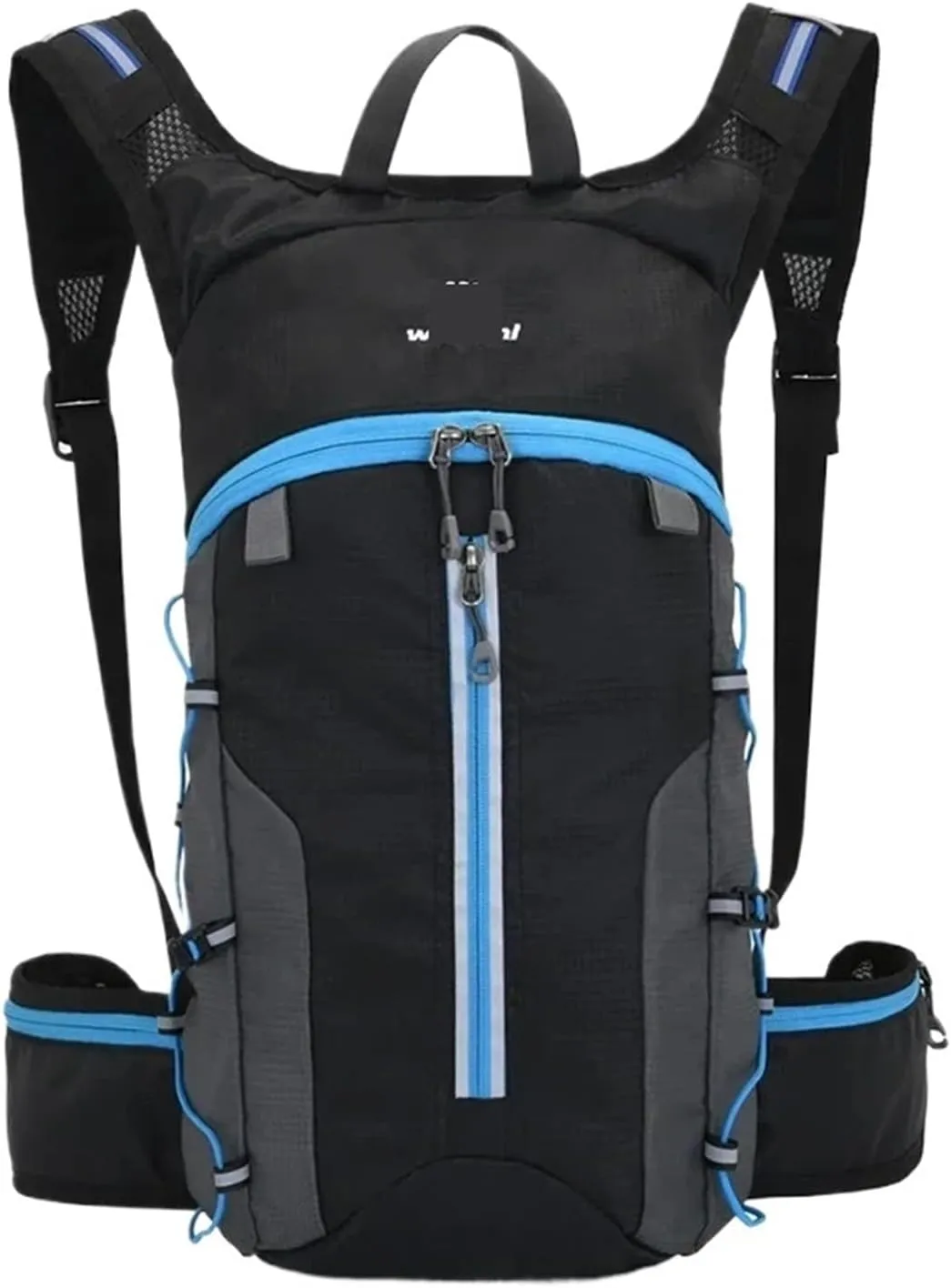 Ultralight Camping Backpack Outdoor Sports Bags Mountain Pocket Hiking Rucksack Daypack Traveling Cotton Canvas Bag(Black 10L)