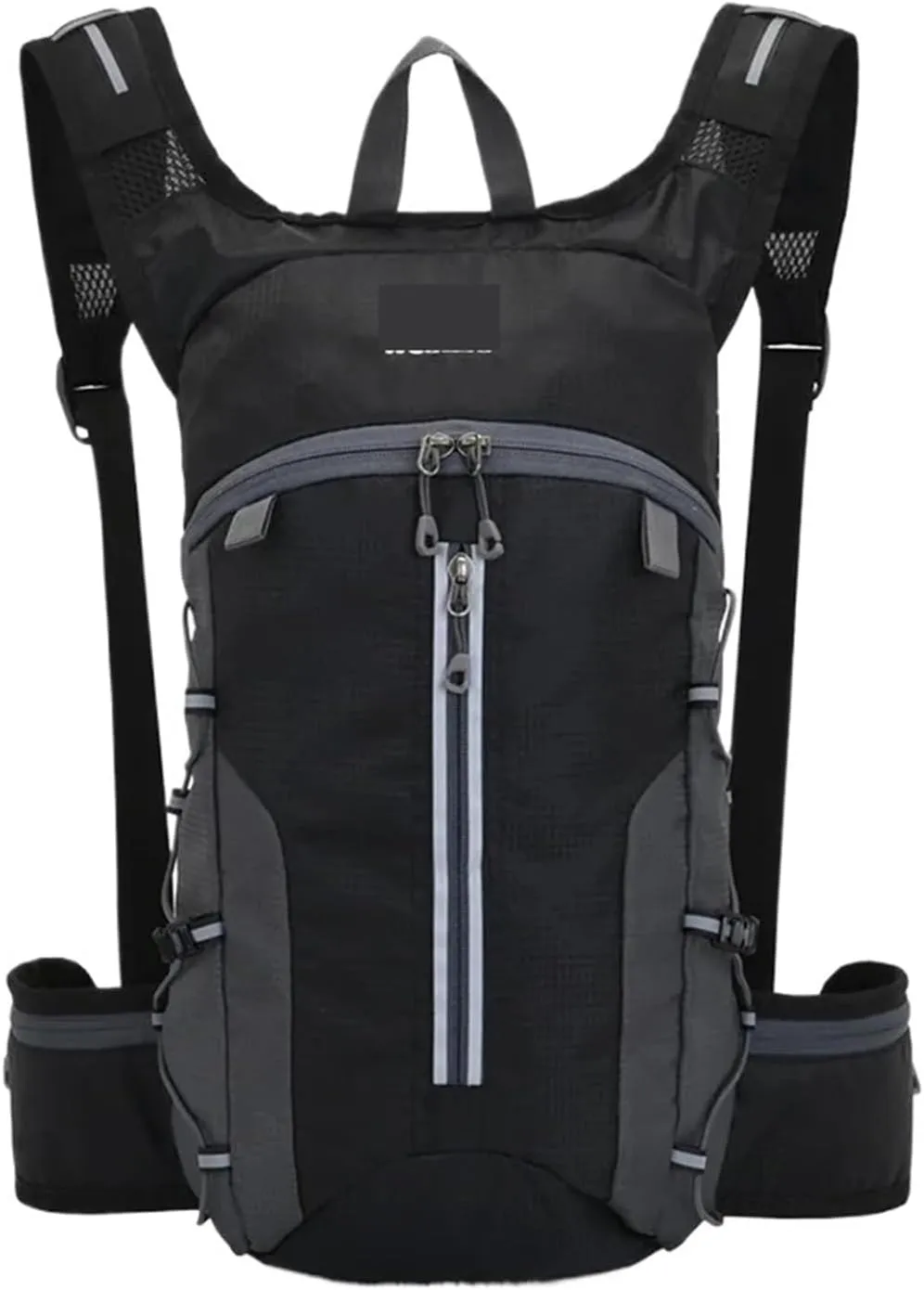 Ultralight Camping Backpack Outdoor Sports Bags Mountain Pocket Hiking Rucksack Daypack Traveling Cotton Canvas Bag(Black 10L)