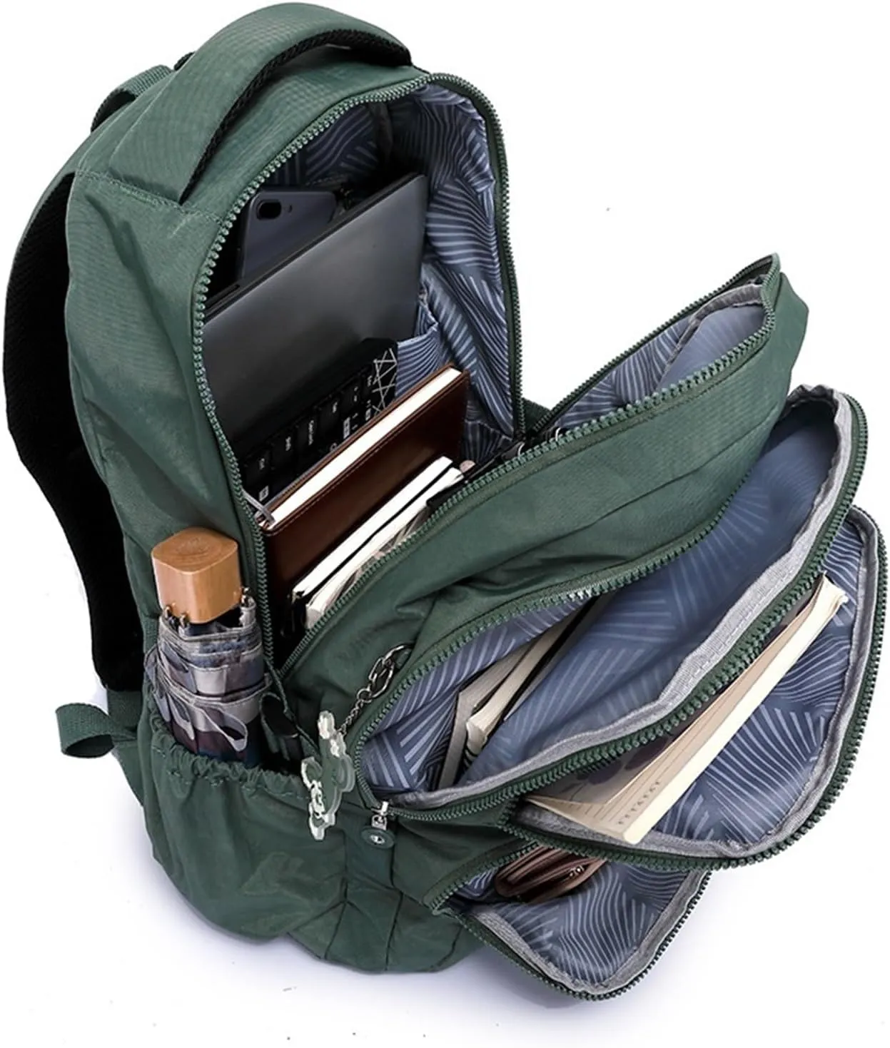 Ultralight Camping Backpack Outdoor Sports Bags Mountain Pocket Hiking Rucksack Daypack Traveling Cotton Canvas Bag(Black,2321 31x14x42cm)