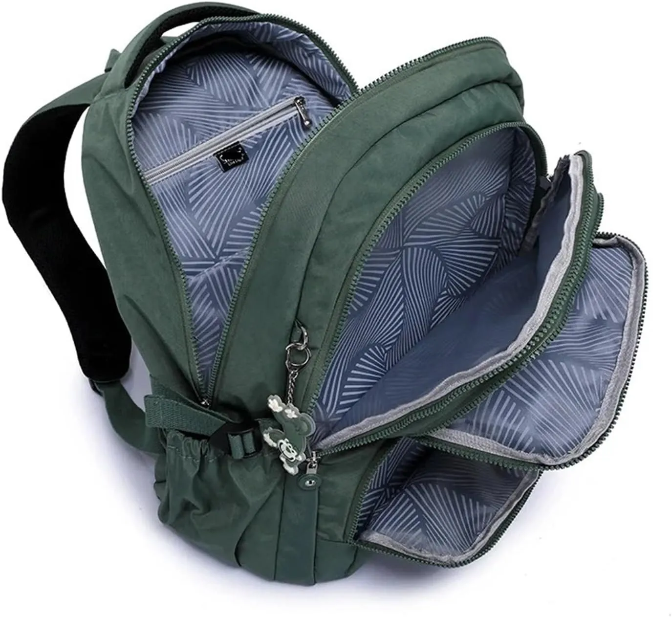 Ultralight Camping Backpack Outdoor Sports Bags Mountain Pocket Hiking Rucksack Daypack Traveling Cotton Canvas Bag(Black,2321 31x14x42cm)