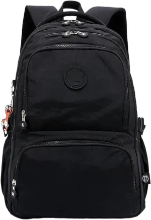 Ultralight Camping Backpack Outdoor Sports Bags Mountain Pocket Hiking Rucksack Daypack Traveling Cotton Canvas Bag(Black,2321 31x14x42cm)
