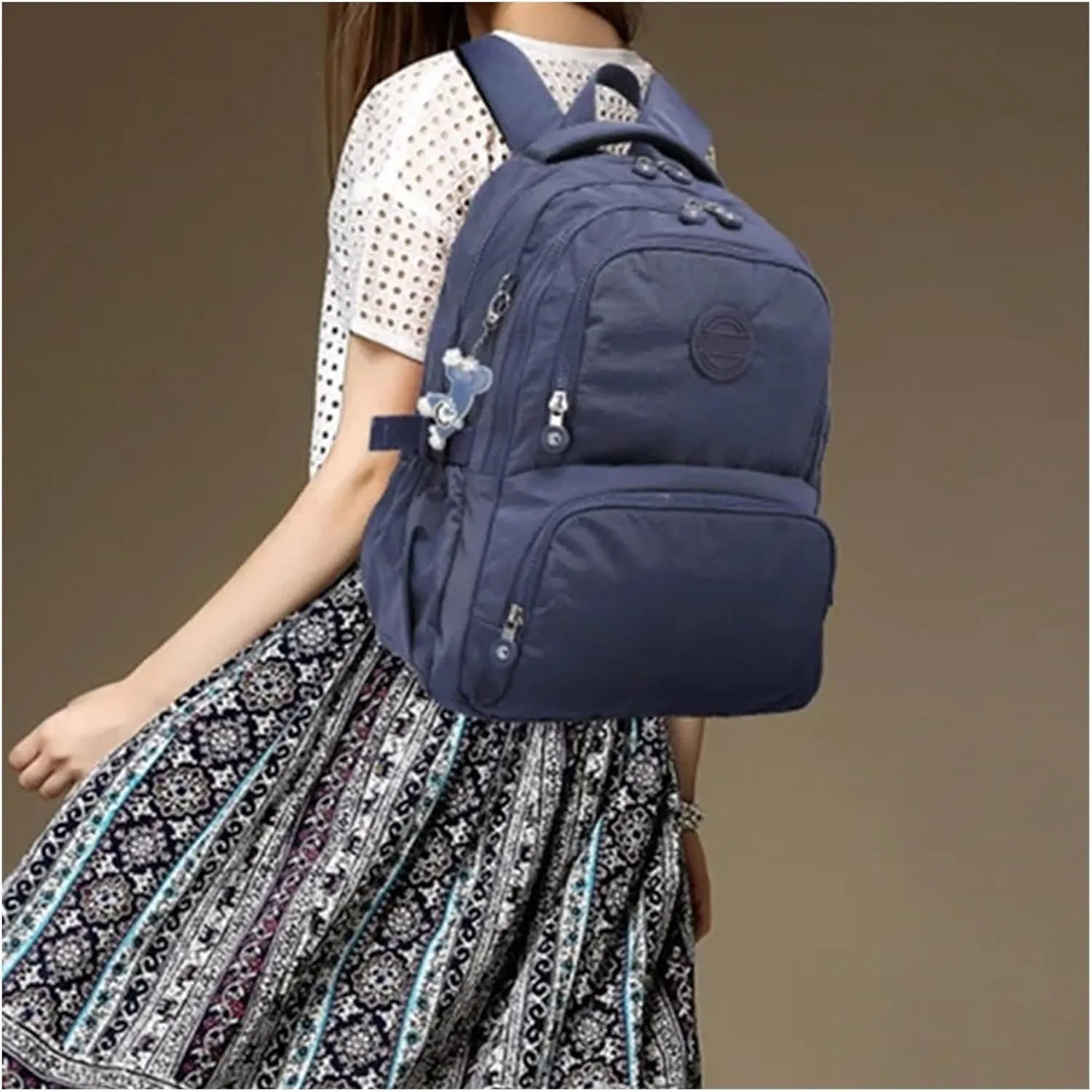 Ultralight Camping Backpack Outdoor Sports Bags Mountain Pocket Hiking Rucksack Daypack Traveling Cotton Canvas Bag(Black,2321 31x14x42cm)