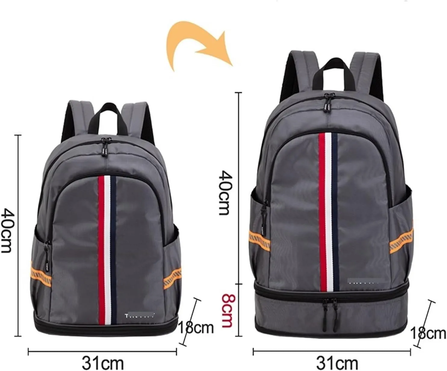 Ultralight Camping Backpack Outdoor Sports Bags Mountain Pocket Hiking Rucksack Daypack Traveling Cotton Canvas Bag(Black)