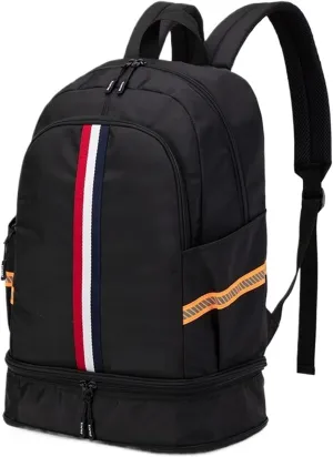 Ultralight Camping Backpack Outdoor Sports Bags Mountain Pocket Hiking Rucksack Daypack Traveling Cotton Canvas Bag(Black)