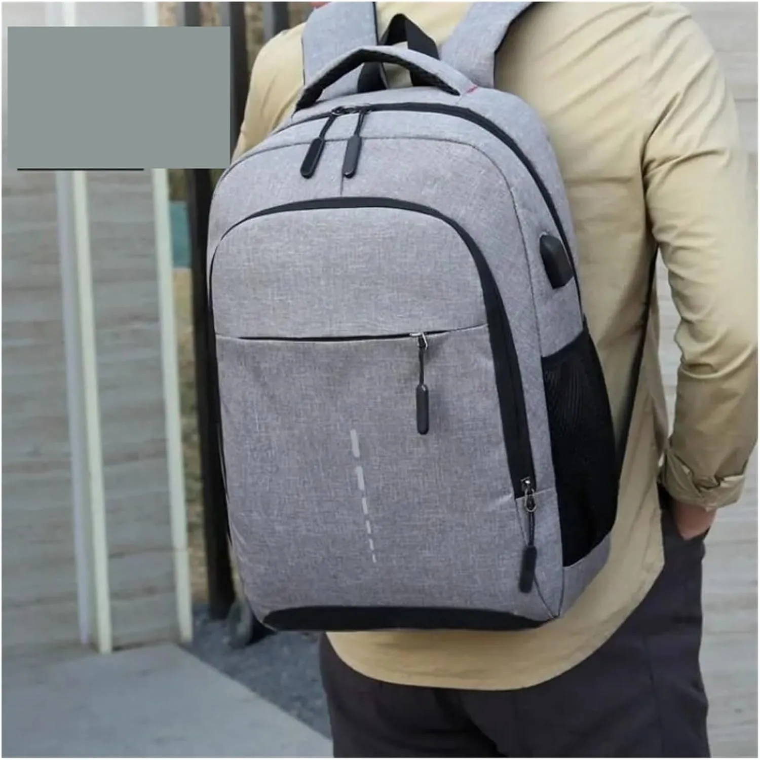 Ultralight Camping Backpack Outdoor Sports Bags Mountain Pocket Hiking Rucksack Daypack Traveling Cotton Canvas Bag(Black)