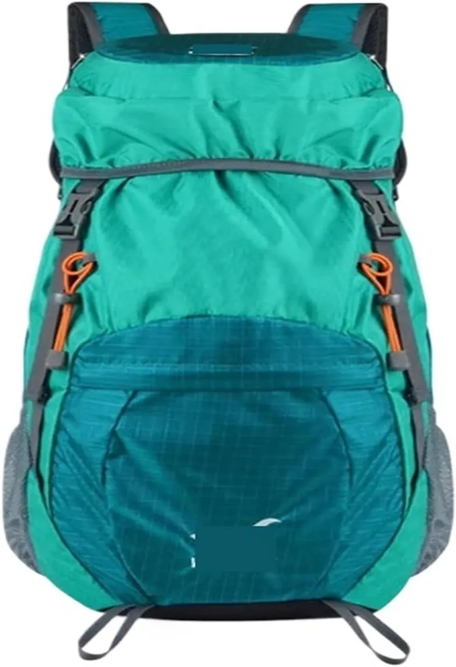 Ultralight Camping Backpack Outdoor Sports Bags Mountain Pocket Hiking Rucksack Daypack Traveling Cotton Canvas Bag(Blue)