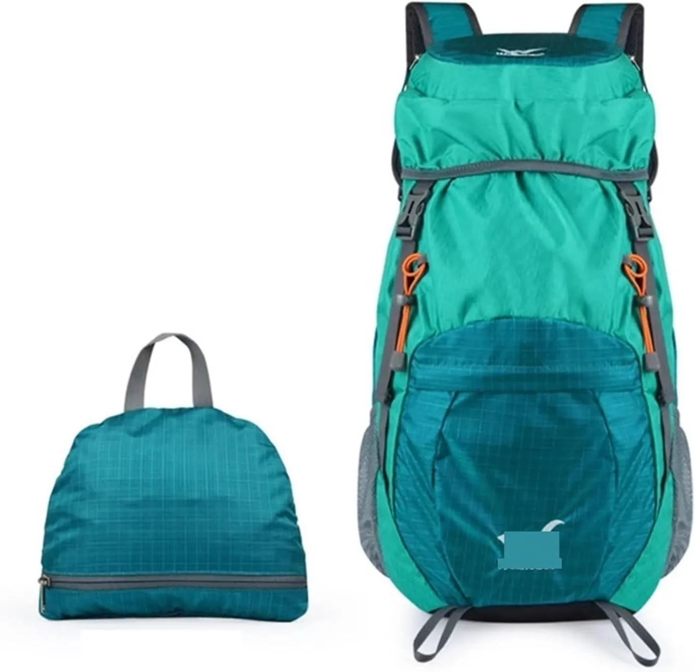 Ultralight Camping Backpack Outdoor Sports Bags Mountain Pocket Hiking Rucksack Daypack Traveling Cotton Canvas Bag(Blue)