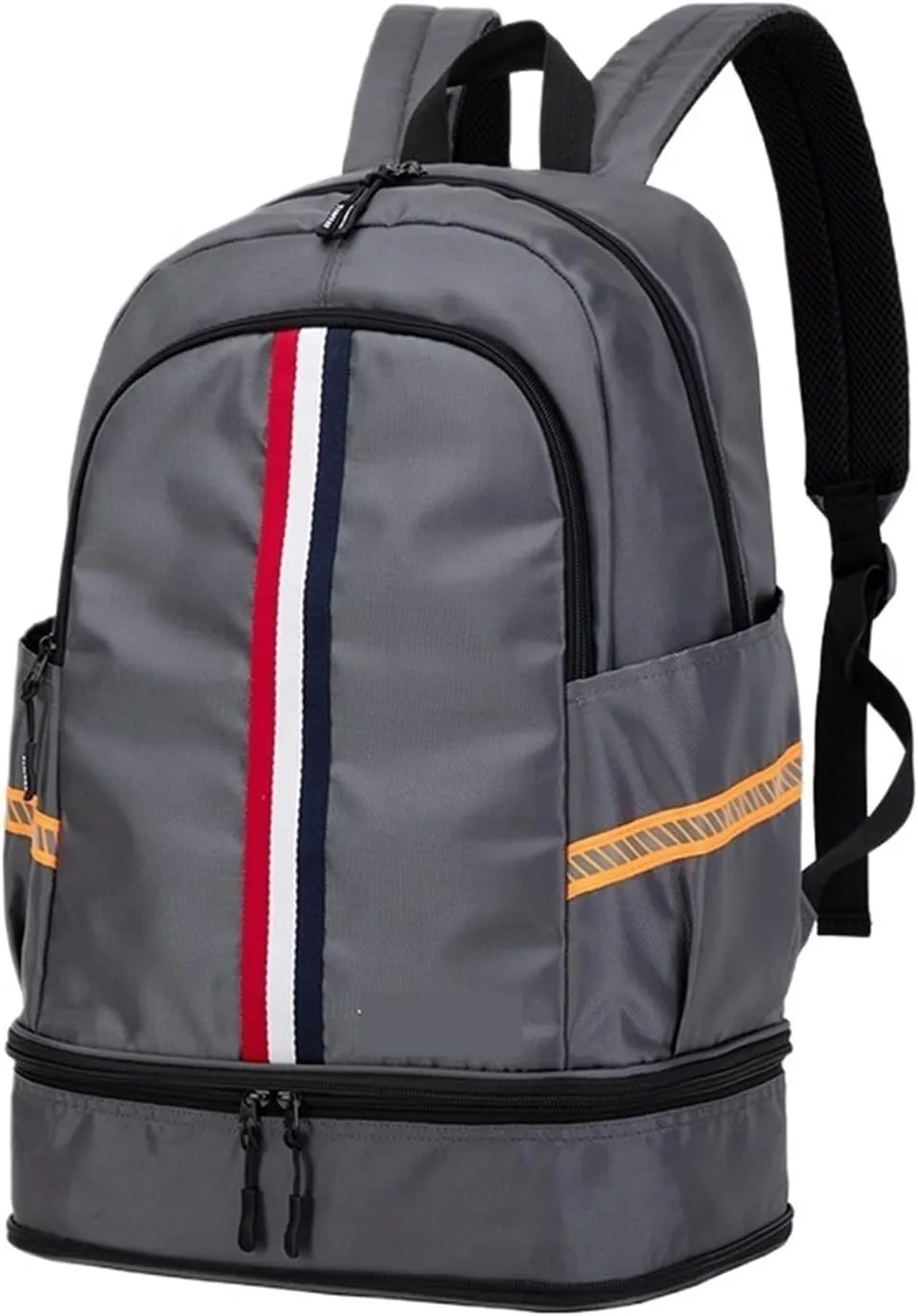 Ultralight Camping Backpack Outdoor Sports Bags Mountain Pocket Hiking Rucksack Daypack Traveling Cotton Canvas Bag(Gray)