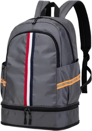 Ultralight Camping Backpack Outdoor Sports Bags Mountain Pocket Hiking Rucksack Daypack Traveling Cotton Canvas Bag(Gray)