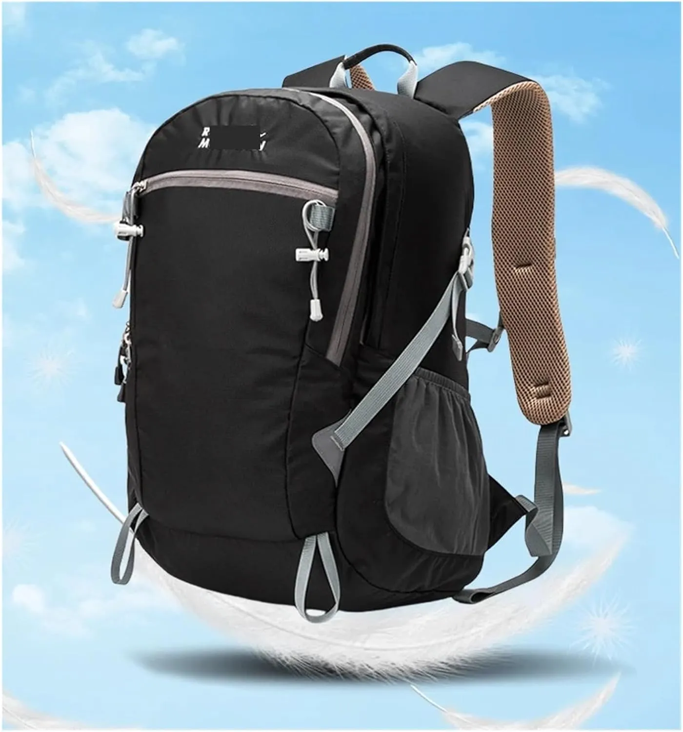 Ultralight Camping Backpack Outdoor Sports Bags Mountain Pocket Hiking Rucksack Daypack Traveling Cotton Canvas Bag(L - Dark green)