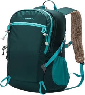 Ultralight Camping Backpack Outdoor Sports Bags Mountain Pocket Hiking Rucksack Daypack Traveling Cotton Canvas Bag(L - Dark green)