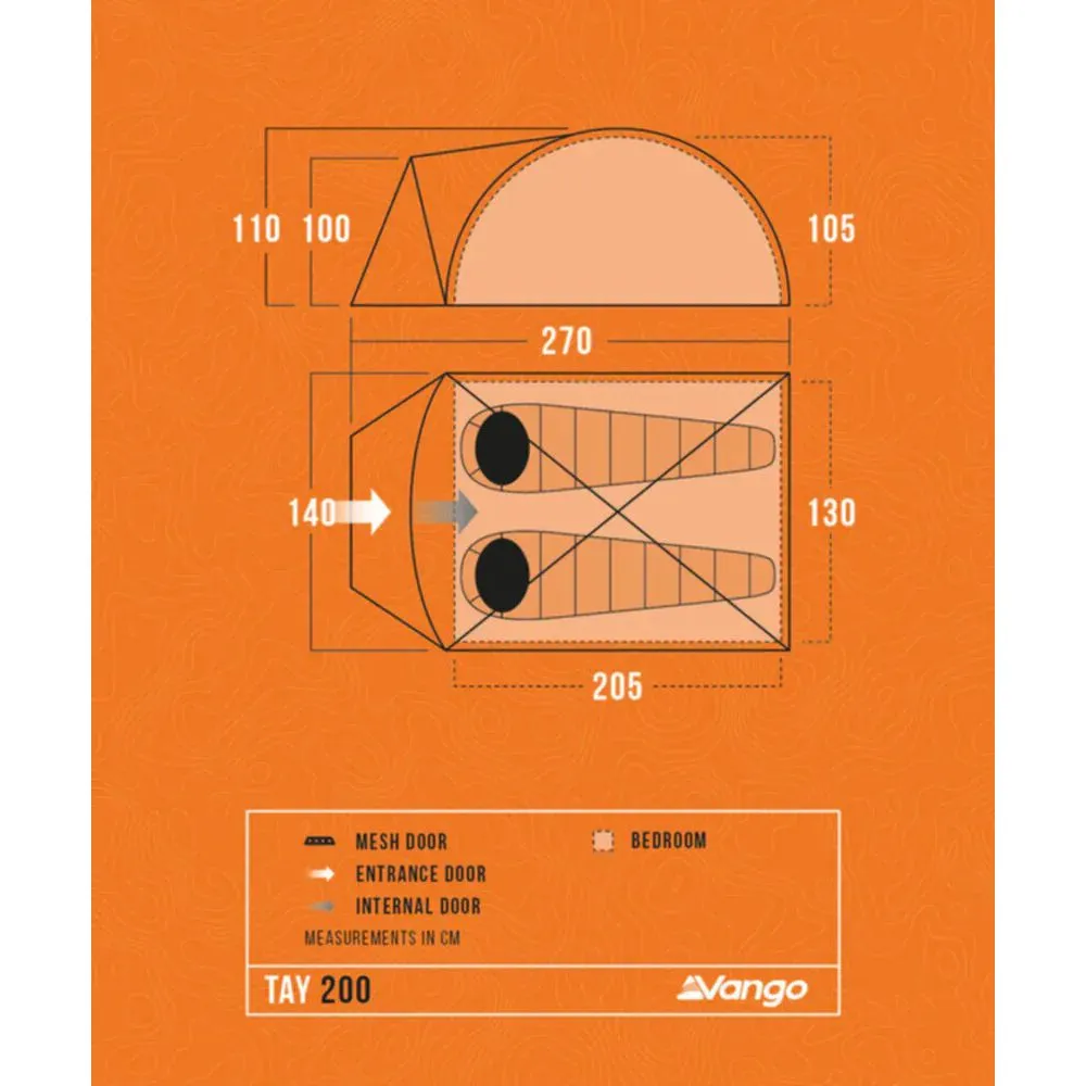 Vango | Tay 200 Tent | 2 Person Tent