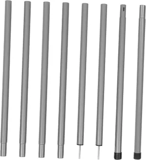 VANZACK 2 Pack Outdoor Canopy Poles Sturdy Iron Tent Poles Shock Cord 8 Sections 2.1m for Camping Shelter Tent Tarp Portable Accessory