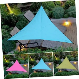 VANZACK Triangle Sunshade Sail Beach Shelter Tent Tarp Outdoor Canopy with Ropes Storage Bag -up for Camping Picnic Garden