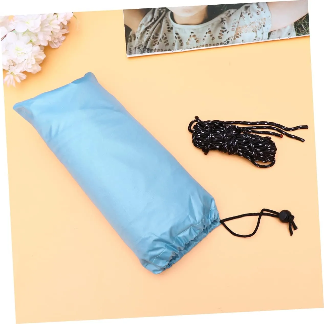 VANZACK Triangle Sunshade Sail Beach Shelter Tent Tarp Outdoor Canopy with Ropes Storage Bag -up for Camping Picnic Garden