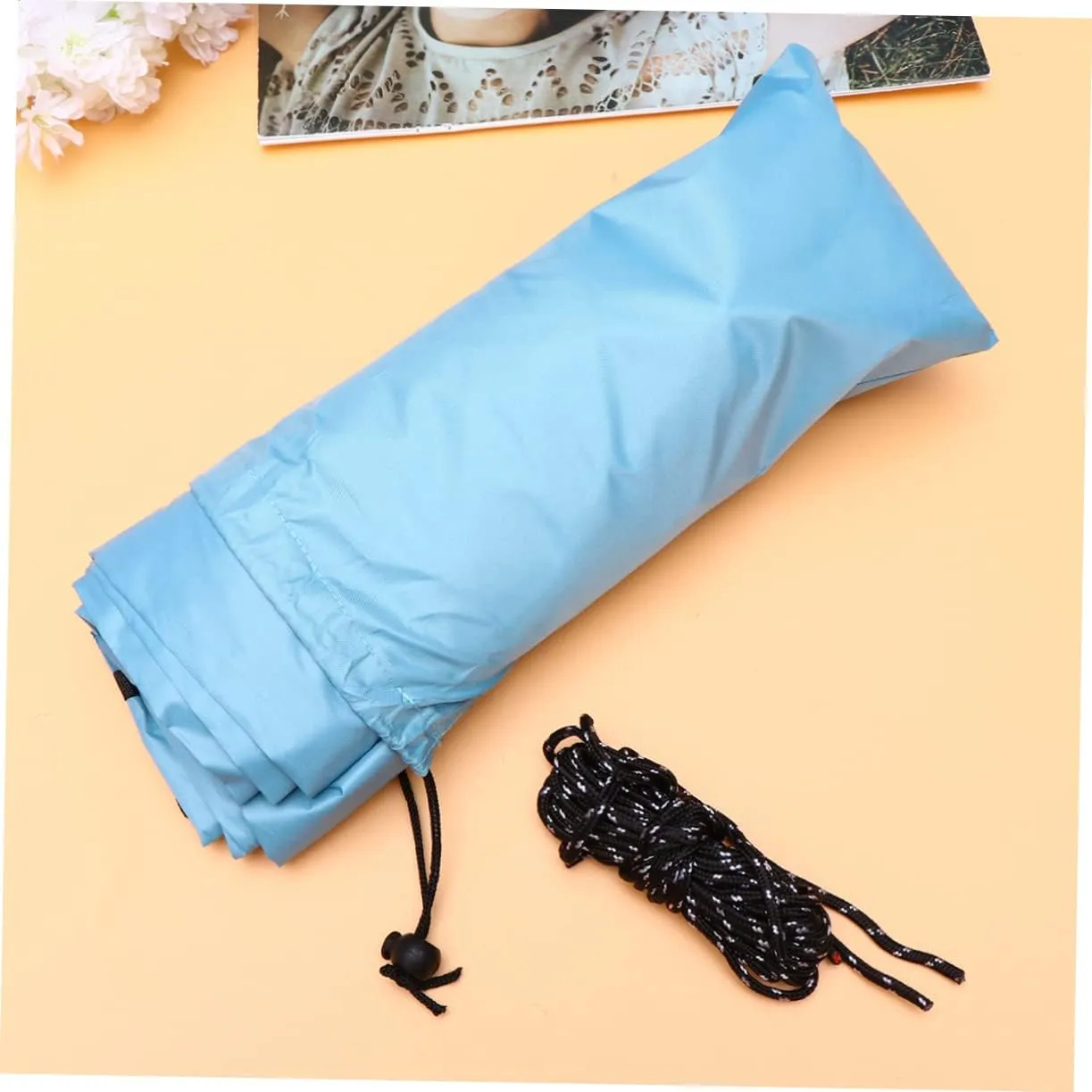 VANZACK Triangle Sunshade Sail Beach Shelter Tent Tarp Outdoor Canopy with Ropes Storage Bag -up for Camping Picnic Garden