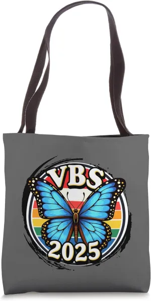 VBS 2025 Magnified Vacation Bible School Butterfly VBS Team Tote Bag
