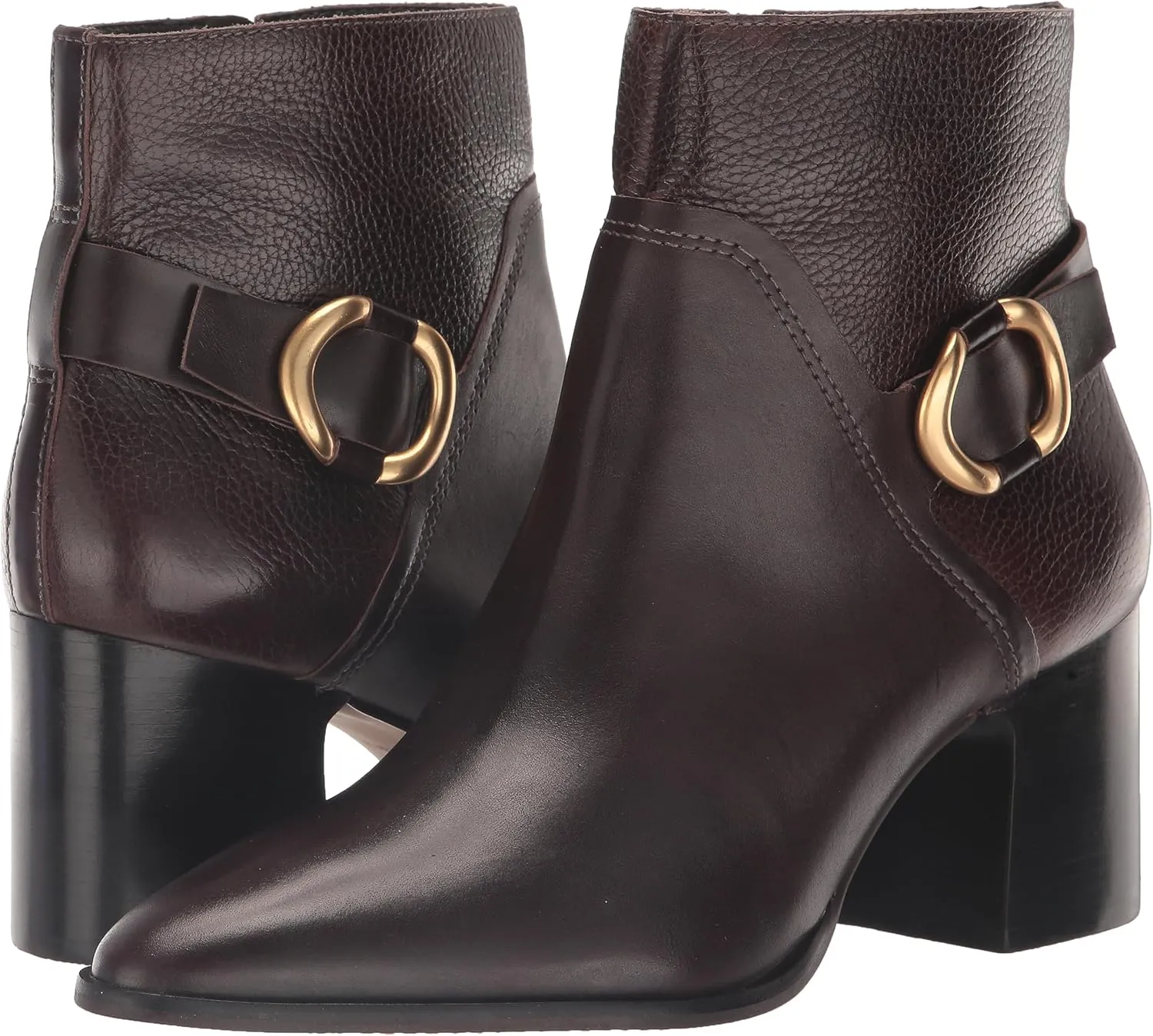 Vince Camuto Women's Evelanna Stacked Heel Bootie Ankle Boot