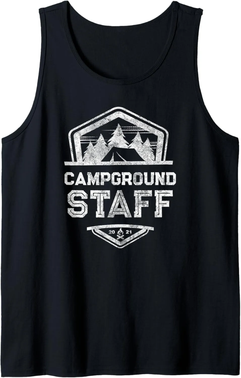 Vintage CAMPGROUND STAFF Campsite Host Team Camp Hosting Tank Top