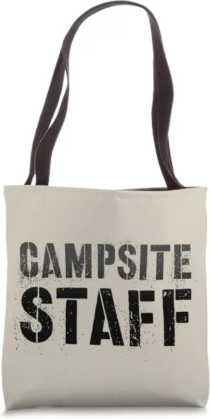Vintage CAMPSITE STAFF Host Summer Counselor Teacher Crew Tote Bag