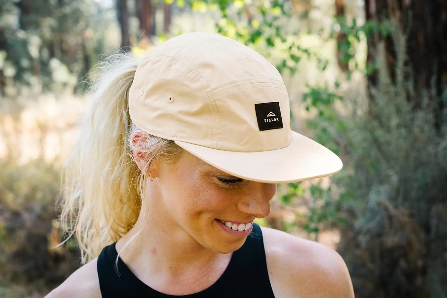 Wallowa Camp Hat, Lightweight Nylon 5 Panel Cap with Snap Closure