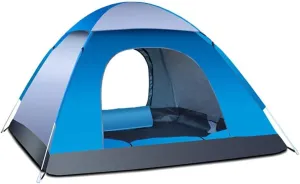Waterproof Instant Pop Up Tent 3-4 Person Camping Tent, Instant Set Up, Outdoor Hiking Backpacking Tent Shelter