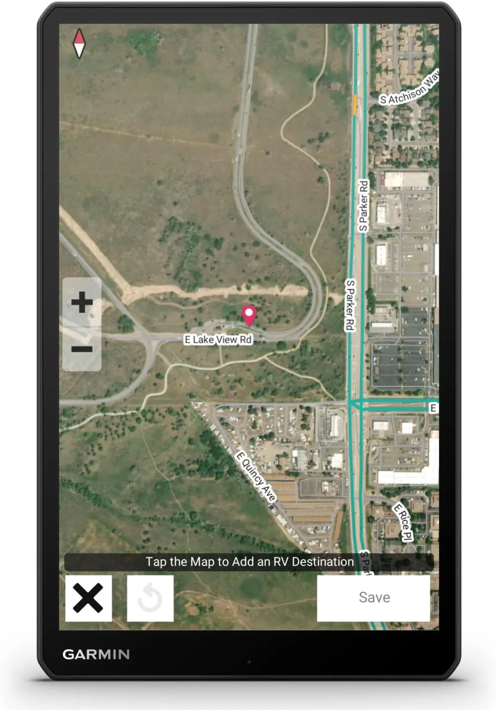 Wearable4U - Garmin RV 1095 GPS Navigator, Extra-Large 10 in Display in Landscape or Portrait Mode, Custom RV Routing, High-Resolution Birdseye Satellite Imagery and Power Pack Bundle