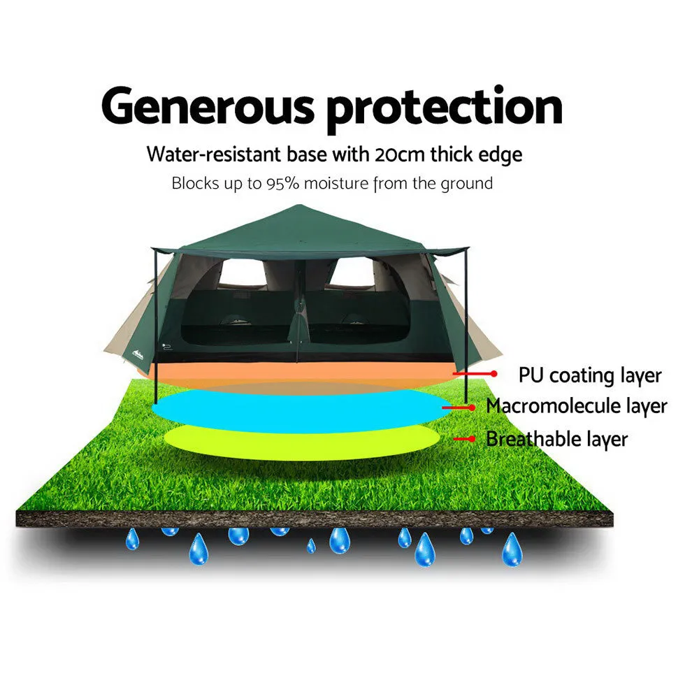 Weisshorn Instant Up Camping Tent 8 Person Pop up Tents Family Hiking Dome Camp-NT_Metro