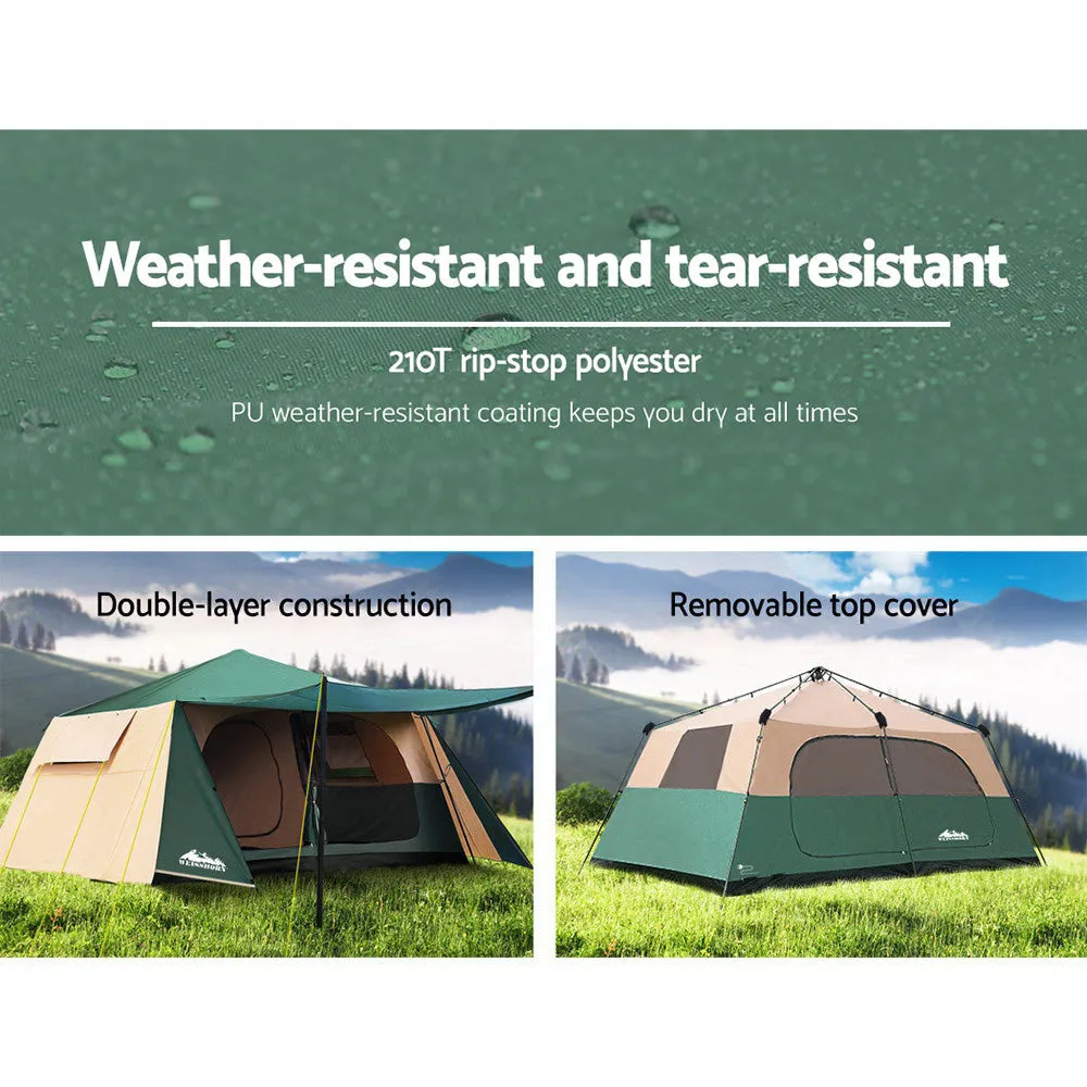 Weisshorn Instant Up Camping Tent 8 Person Pop up Tents Family Hiking Dome Camp-WA_Metro