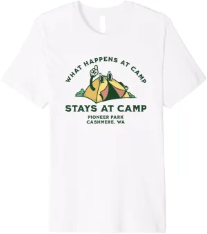 What Happens At Camp, Pioneer Park, Cashmere, WA Premium T-Shirt