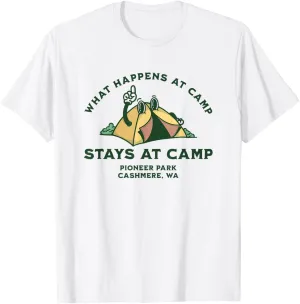 What Happens At Camp, Pioneer Park, Cashmere, WA T-Shirt