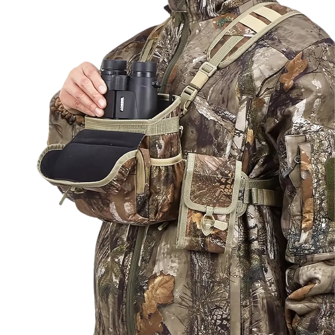 Wild Cedar | Bino Harness Chest Pack with Rangefinder Pouch