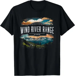 Wind River Range Mountains Wyoming Hiking Outdoors Vintage T-Shirt
