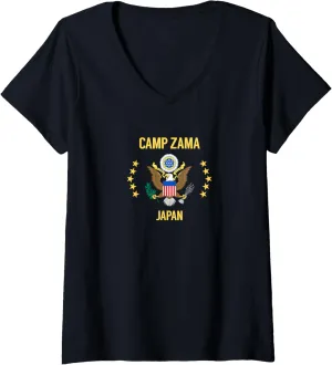 Womens Camp Zama V-Neck T-Shirt