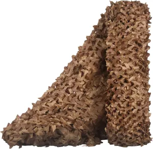 Woodlands Camouflage Netting,Hunting Blinds,Desert Sunshade Mesh Camo Net,Military Army Tarp Cover,for Party Bedroom Decoration,Camping,Hunting Shooting Car Sunscreen Nets ()