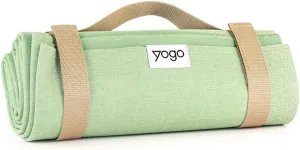 Yogo Ultralight Folding Travel Yoga Mat with Attached Straps, FSC®-Certified Plant Rubber, Sticky Grip, Non-Slip, Best Travel Yoga Mat®